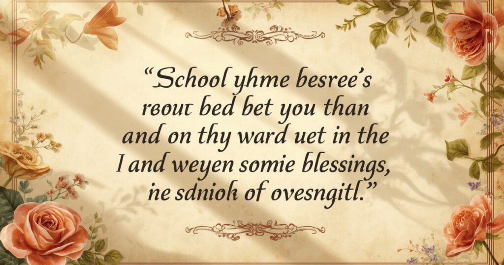 Soul-Soothing School Blessings Quotes for Every Academic Milestone